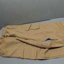 Charfille Men's Casual Cargo Pants Tapered Loose Fit Cuffed Joggers Sweatpants Drawstring Tactical Pants with Multi Pockets (1-Khaki, M)