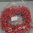 TURNMEON 6 Ft Red Christmas Garland Decorations Red Berries Garland Xmas Garlands for Decoration Christmas Artificial Garland for Mantle Fireplace Table Stairs Railing Indoor Outdoor Winter Holiday