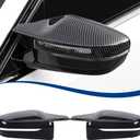 Side Mirror Cover Compatible with G20 G21 G30 G31 G32 GT G11 G12 G14 G15 G16 (Carbon Fiber Pattern, G20 G30 G32 G11)