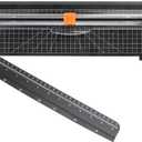 ZEQUAN Paper Cutter 18 inch, 18" Cut Length Large Paper Trimmer Slider for Craft Scrapbooking Cardstock, 1pcs Blade