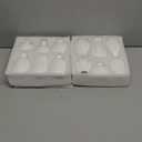 White Bud Vases, Ceramic Small Vase Set of 12, Mini Vases for Fresh and Dried Flowers, Modern Home Decor, Pottery Table Centerpiece