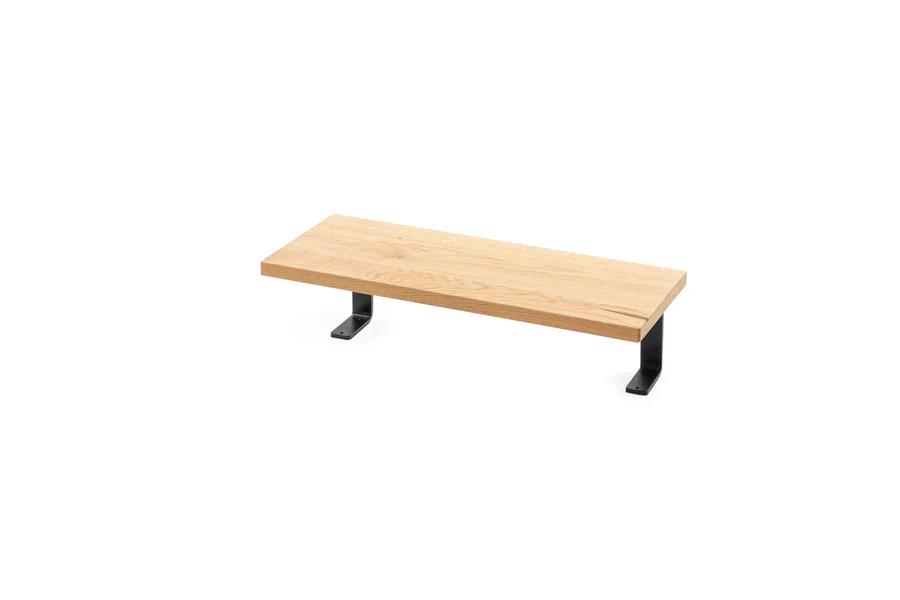 Oak Coffee Table for Living Room,  Wood  76" x 16" , Metal 22" x 15"