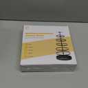 6 Tier Rotating Jewelry Organizer Stand, 230 Holes Earring Holder Organizer for Women Girls, Spinning Earring Tree with Ring Holder, Wide Base for Bracelets Watches Lipstick, Metal,6-Tier,Black