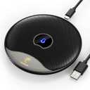 TONOR USB Conference Microphone, 360 Omnidirectional PC Computer Condenser Mic with Mute Button for Online Meeting/Class, Zoom Call, Skype Chatting, Plug & Play (TM20)