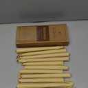 Beeswax Taper Candles 8in 9in 10in Set of 6,Pure White Beeswax Candle Sticks,|8+||9+||10+| Hours Long Burning Natural Bees Wax Candles for Home,Dripless Smokeless Tapered Candlesticks for Dinner