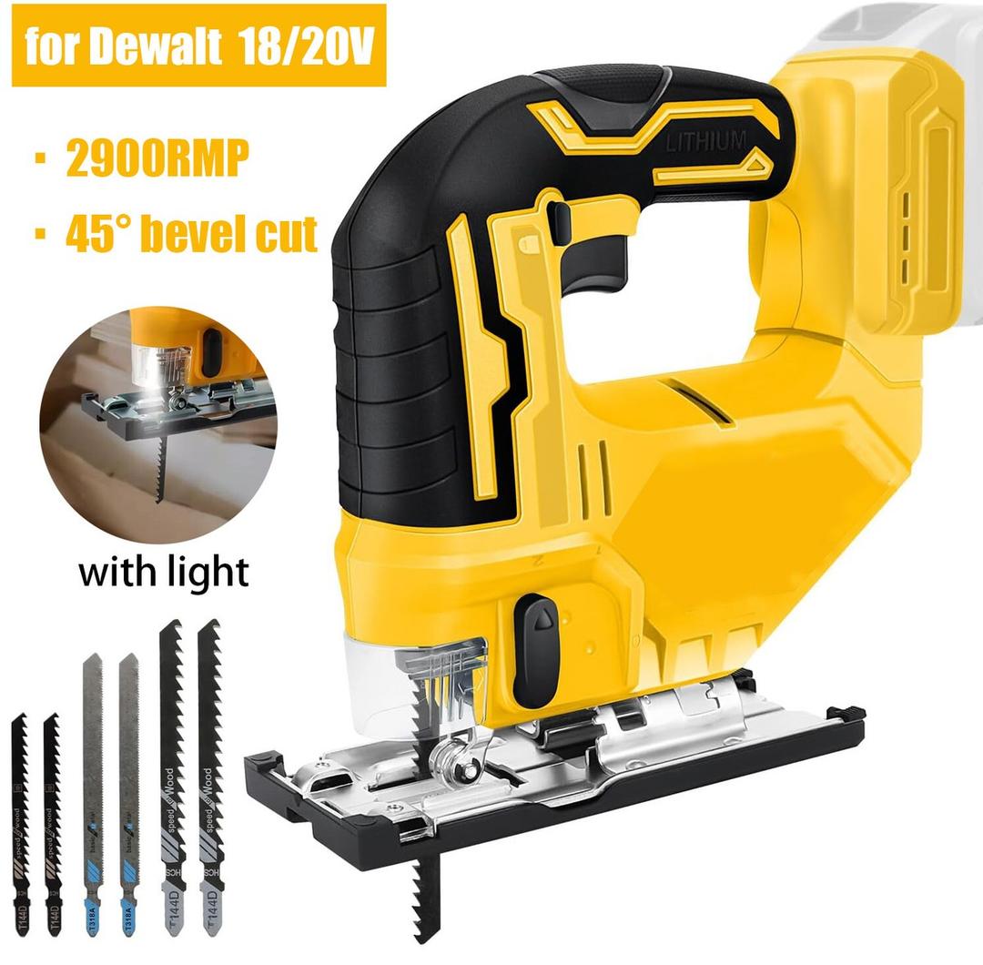 2900RPM Brushless Curve Saw 20V Cordless Electric Jig Saw Portable Multif