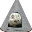 Indoor Cat Bed for Cats, Cat House, Felt Cat Litter Box for Pets, Cat Decor, 20 x 20 inches