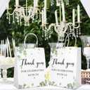 30 Pieces Wedding Welcome Bags Bulk with Handles,Thank You for Celebrating with Us,Wedding Favor Gift Bags for Guests Birthday Baby Shower Favors Supplies,8 x 4 x 10 Inch