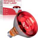 150W R40 Infrared Heat Lamp Bulb for Chicken Brooder, Pets, Reptiles, Bathroom & Sauna, E26 120V, 2000Hrs Red Light Therapy, 1-Pack