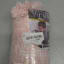 Yimobra Luxury Bathroom Rugs, Fluffy Bath Mats, Non Slip, Water Absorbent Microfiber, Machine Washable, Plush Carpet Shower Rugs, Thick Matts for Bathroom Floor&Tub, 44"x 24", Light Pink and White