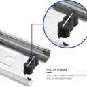  Pairs of 22 Inch Hardware 3-Section Full Extension Ball Bearing Side Mount Drawer Slides,100 LB Capacity Drawer Slide