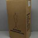 FDW Manikin 60-67Height Adjustable Female Dress Model Display Torso Body Tripod Stand Clothing Forms (Black)