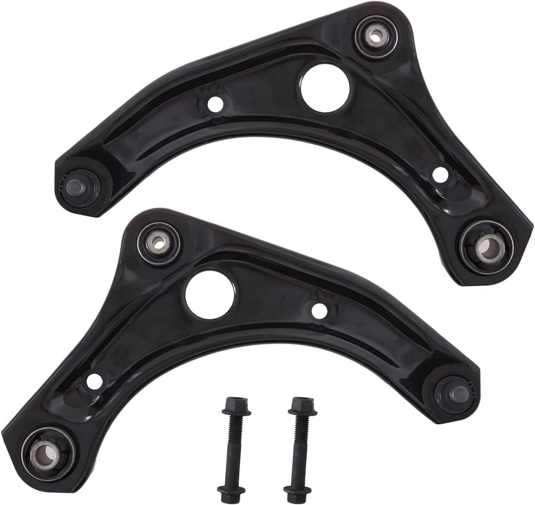 KEYOOG 2Pc Set K621576 K621577 Front Lower Control Arm and Ball Joint Assembly Compatible With Ni-ssan 2012-2019 Versa (w/1.6L 4-Door Sedan),15-19 Micra (OE# 545001HK0B 545011HK0B)
