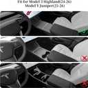 frani Exterior Door Handle Covers/Interior Door Switch Covers/Trunk Button Cover 3Pcs Black Designed for Tesla Model 3 Highland 2024-2026/Model Y Juniper 2025-2026