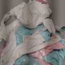 3 Pack Women's Tie Wrap Tops, Long Sleeve Workout Ballet Yoga Pilates Shirts Deep V Neck Tie Front Y2k Blouses (X-Large, Beige White, Pink, Light Lake Blue)