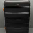 Rockland Melbourne Hardside Expandable Luggage with Spinner Wheels, Charcoal, Checked Large 28"  