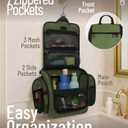 D&D Wanderlust D&D Hanging Travel Toiletry Bag for Men and Women Cosmetics, Makeup and Toiletries Organizer Kit with 10 Compartments
