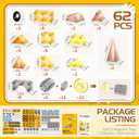 cossy Magnetic Blocks, 3D Building Construction Toys, Multi Shape Building Blocks Boys Toys Ages 3-5 5-7 8-10 with Magnetic Cars, STEM Kits, Learning & Education, Creative, Engineering Set, Truck