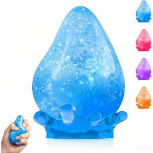 Dream Squishy Drop Stress Balls for Adults Fidget Toys Adults, Sugar Filled, 2026 New Slow Rise Relief Fidget Sensory for Anxiety Relief Office Desk and Party Favors (Blue)