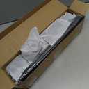 Curtain Rods for Windows 16 to 92 Inches, Curtain Rod Max Adjustable Length of 104 IN, 1" Diameter Drapery Rods Round Finials, Black, Pack of 2