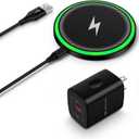 for Samsung S26/S25 Ultra/S24 Plus/S24FE Wireless Charger Fast Charging Pad | 15W Wireless Phone Charger Android Charging Station Mat for Galaxy S24Ultra/S23+/S22/S21 Google Pixel 10a 9 8A with Adapter