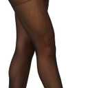 Hanes Women's EcoSmart Seasonless Control Top Tights (X-Large, Black)