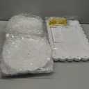 12 Pcs Cake Stand, Dessert Table Display Set, 4 Pcs 3 Tier Cupcake Stand Tower Holder and 6 Pcs Serving Tray and 2 Tongs for Tea Party Baby Shower Birthday, White