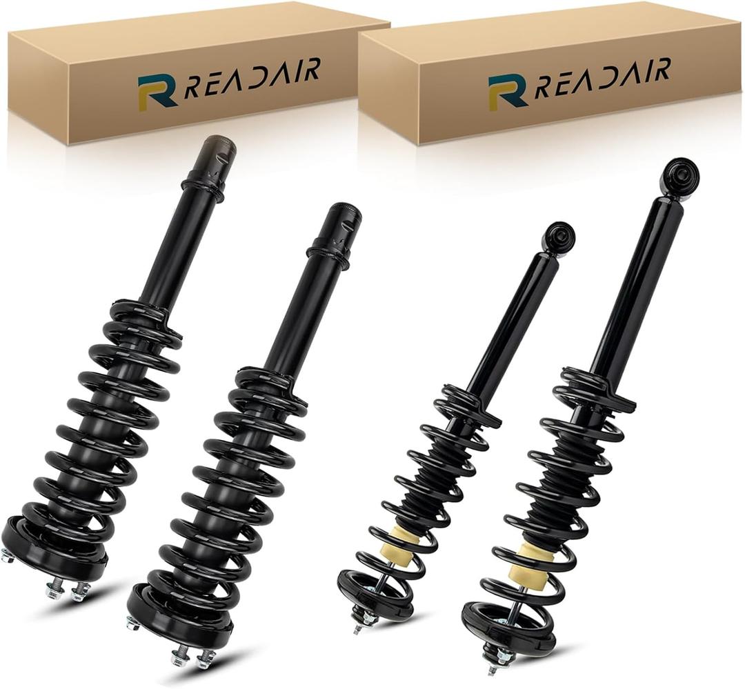 Front and Rear Complete Struts Assembly Shock Absorbers Compatible for 2003-2007 Honda Accord EX LX DX 2.4L 3.0LReplace 172123R, 172123L, 1713724Pcs