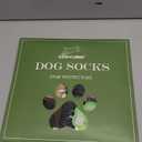 EXPAWLORER Anti Slip Dog Socks to Prevent Licking Paws, Dog Shoes for Cold Winter, Dog Booties for Hardwood Floors, Dog Boots & Paw Protectors with Grippers for Small Medium Large Senior Dogs Khaki L