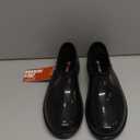 HISEA Waterproof Garden Shoe for Women Outdoor Slip-On Garden Clogs Rubber Rain Boots Short Ankle Booties Rain Shoes with Comfort Insole (8, Classic Black)