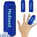 2PCS Finger Sleeves Gel Ice Pack, Lasting Cold Compress Freeze Sleeve, Reusable Finger Brace Ice Packs for Injuries, Arthritis, Tendonitis, Gout, Sprains, Middle Protectors (Blue)