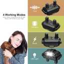Dog Training Collar for 2 Dogs, 3300ft Remote Dog Shock Collar with Night LED Light, IPX7 Waterproof Rechargeable E-Collar, 4 Modes (Beep, Vibration, Shock) for Small Medium Large Dogs