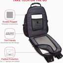 SWISSGEAR 1900 ScanSmart TSA Laptop Backpack Fits 17 Inch Laptop with RFID Protection and Tablet Pocket, Black/Black, 19-Inch