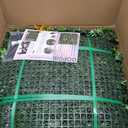 Artificial Green Wall Panels: 20"x20" (8 Pack), Faux Greenery Fence