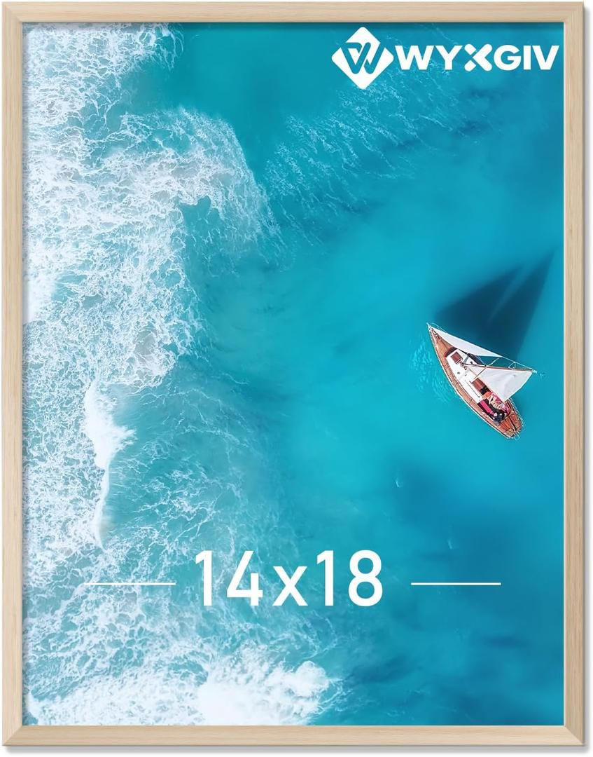 Natural 14x18 Picture Frame Lightweight yet Durable Frame Wall Hanging