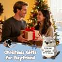 Crochet Wolf Gift for Men  Valentines Day Gift for Him, Handmade Wolf with Cute Pun Card, Romantic Stuffed Animal for Men