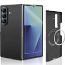 Docarbofi for Samsung Galaxy Z Fold 7 Case, Carbon Fiber Case for Z Fold 7, Ultra Slim & Thin Minimalist Protective Cover, NO-case Feeling, 600D Aramid Compatible with Magnet-2Pcs Screen Protector