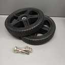 10 Inch Lawnmower wheels with Bolts, Lock Nuts Kit Fit for Most Standard push Lawn Mowers/Generator/Garden Tiller/Hand truck, 2 Pack