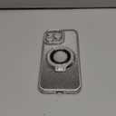 LXK Magnetic Stand for iPhone 16 Pro Max Case, [Compatible with Magsafe][Built-in Camera Lens Protector] Glitter Bling Card & Soft TPU Diamonds Bumper Protection Cover for Women Girls 6.9" Silver