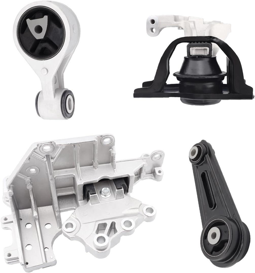 Engine Motor Mount & Trans Mount Compatible with Nissan 2008-2013 Nissan Rogue 2.5L 2014-2015 Rogue Select 2.5L FWD 2007-2012 Sentra 2.5L CVT Replacement for A7370 A7384 A4351 A4352