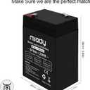 Miady 6V 5Ah Rechargeable Sealed Lead Acid Battery (2 Pack)