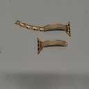 Mesime Slim Watch Band Compatible with Apple Watch Bands for Women 49mm 46mm 45mm 44mm 42mm 41mm 40mm 38mm, Jewelry Bracelet Metal Strap for iWatch Ultra 3/2/1 Series 11/10/9/8/7/6/5/4/SE/3/2/1 (Rose Gold + Nude)