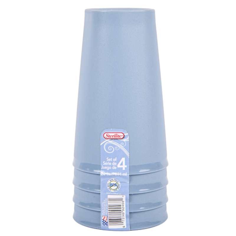 Sterilite, Tumblers, Washed Blue, Set of 3