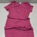 Missufe Women's Summer Boat Neck Short Sleeve Cut Out Knit Bodycon Casual Dress S, Purple