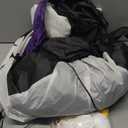 12FT Halloween Inflatables Decoration Outdoor Giant Pumpkin Reaper Ghost Built-in 3-Colored Rotation Flame LED Halloween Blow Up Yard Decorations Spooky Outdoor Party Yard Lawn(1PCS)