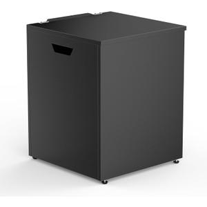 Stanbroil Propane Tank Cover Table, 20 lb Propane Tank Storage Side Table, 16" Outdoor Hideaway Table Gas Tank Storage Box with Side Handles, Black