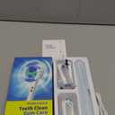 TEETHEORY Rotating Electric Toothbrush for Adults with 8 Brush Heads (2 Types), 4 Modes Deep Clean Electric Toothbrush with Rechargeable Power and 2 Min Smart Timer (7-SkyBlue, p1)