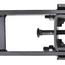 Chain Link Fence Lock Double Gate Latch for 1-5/8" or 2" Frame - Commercial Strong Arm Double Gate Latchs for Metal Gates, Black