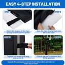 72" Tall Basketball Pole Pad Heavy Duty Pole Padding Fits 3" x 3", 3.5"x 3.5", 4" x 4" Round Size Poles, 2" Thick All Weather Pad, UV Resistant Waterproof Durable Protection Pads