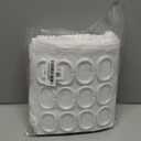 Extra Long Shower Curtains 72 x 84 Inches Tufted Chevron White Shower Curtains Fabric for Bathroom Modern Shabby Chic Waterproof Cloth Shower Curtain